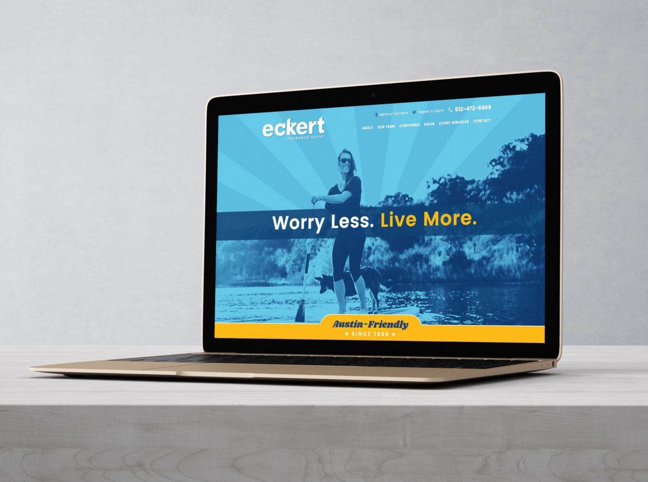 Custom responsive Wordpress website for Eckert Insurance Group